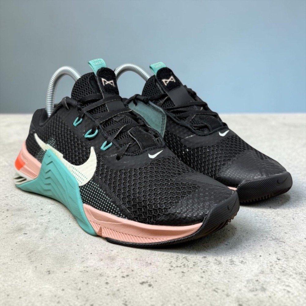 Nike Women's Black Mint Coral Training Shoes